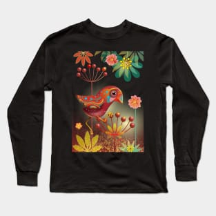 Fantasy Cute Bird Long Sleeve T-Shirt